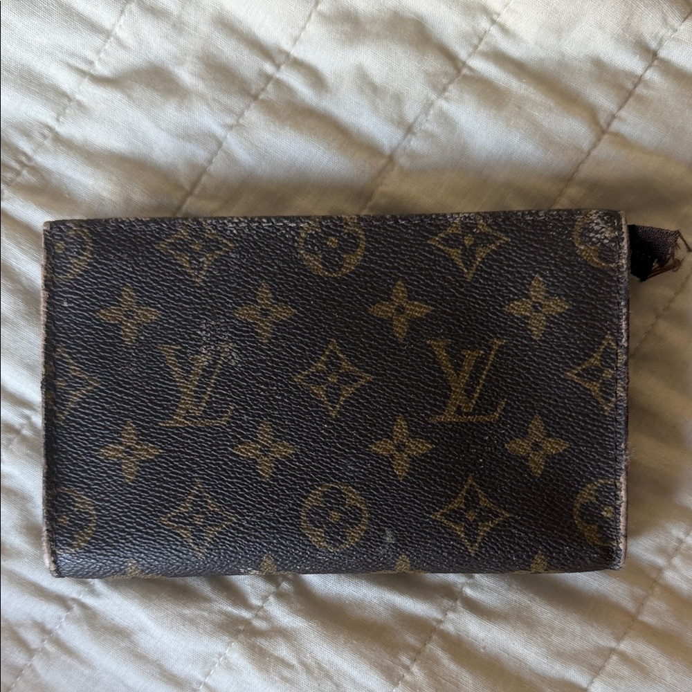 Louis Vuitton Brown and Tan mini toiletry pouch